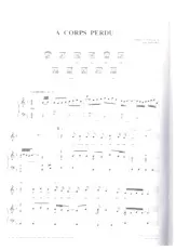 descargar la partitura para acordeón A corps Perdu (Chant : Mike Brant) en formato PDF