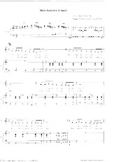 télécharger la partition d'accordéon Mes lettres à moi (Piano) au format PDF