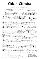 scarica la spartito per fisarmonica Chic à Chiquito (Du Film : Le cavalier noir) (Chant : Georges Guétary) in formato PDF