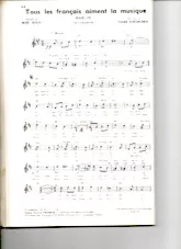 descargar la partitura para acordeón Tous les français aiment la musique (Marche) en formato PDF
