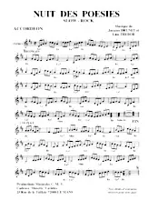 télécharger la partition d'accordéon Nuit des poésies (Slow Rock) au format PDF