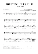 télécharger la partition d'accordéon Jolie toujours jolie (Slow Rock) au format PDF