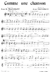 descargar la partitura para acordeón Comme une chanson en formato PDF