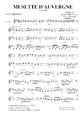 télécharger la partition d'accordéon Musette d'Auvergne (Valse) au format PDF