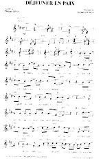 download the accordion score Déjeuner en paix in PDF format