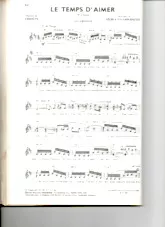 descargar la partitura para acordeón Le temps d'aimer (Tango) en formato PDF