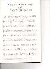 télécharger la partition d'accordéon When you wore a tulip and I wore a big red rose (Marche) au format PDF