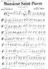télécharger la partition d'accordéon Monsieur Saint Pierre (Chant : Edith Piaf) au format PDF