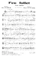 télécharger la partition d'accordéon Feu follet (Valse Chantée) au format PDF