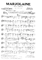 scarica la spartito per fisarmonica Marjolaine (Valse Chantée) in formato PDF