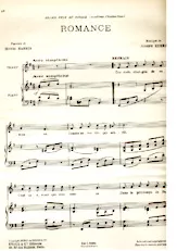 télécharger la partition d'accordéon Romance (Chant : Juliette Gréco) au format PDF