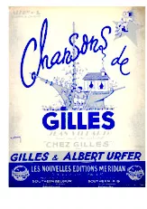 télécharger la partition d'accordéon Recueil : Chansons de Gilles créées dans son cabaret 1952 (Album n°2) (7 Titres) au format PDF