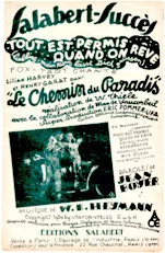 download the accordion score Tout est permis quand on rêve (Liebling mein Herz lässt dich grüssen) (Du film : Le chemin du Paradis) (Fox Trot Chanté) in PDF format