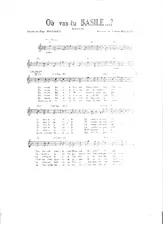 descargar la partitura para acordeón Où vas tu Basile (Marche) en formato PDF