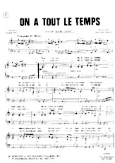 download the accordion score On a tout le temps in PDF format