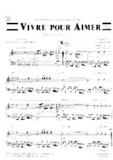 descargar la partitura para acordeón Vivre pour aimer en formato PDF