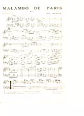 scarica la spartito per fisarmonica Malambo de Paris (Tango) in formato PDF
