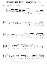 download the accordion score Besoin de rien envie de toi in PDF format