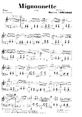 scarica la spartito per fisarmonica Mignonnette (Valse) in formato PDF