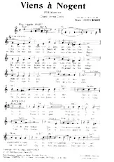 télécharger la partition d'accordéon Viens à Nogent (Chant : Annie Cordy) (Fox Marche) au format PDF