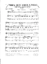 télécharger la partition d'accordéon Mira Que Eres Linda (Qu'elle était Jolie) (Piano Conducteur) au format PDF