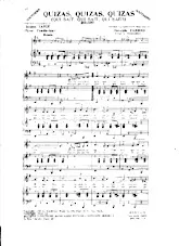 descargar la partitura para acordeón Quizas Quizas Quizas (Qui sait Qui sait Qui sait) (Arrangement Yvonne Thomson) (Boléro) en formato PDF