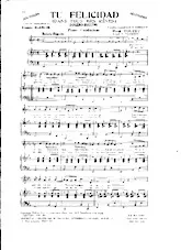 télécharger la partition d'accordéon Tu Felicidad (Dans tous mes rêves) (Arrangement Yvonne Thomson) (Boléro Biguine) (Piano Conducteur) au format PDF