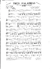 télécharger la partition d'accordéon Tres Palabras (Si vous m'aimiez autant) (Arrangement Yvonne Thomson) (Biguine) (Piano Conducteur) au format PDF
