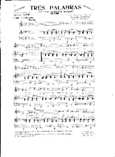 scarica la spartito per fisarmonica Tres Palabras (Si vous m'aimiez autant) (Arrangement Yvonne Thomson) (Biguine) (Piano Conducteur) in formato PDF