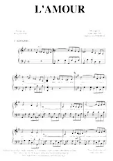 télécharger la partition d'accordéon L'amour (Boléro) au format PDF