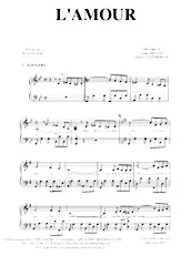 download the accordion score L'amour (Boléro) in PDF format