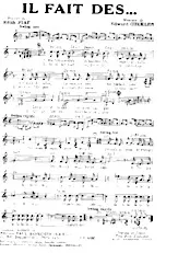 descargar la partitura para acordeón Il fait des (Swing Lent) en formato PDF