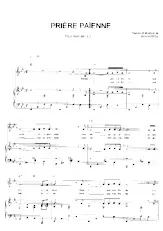 scarica la spartito per fisarmonica Prière Païenne in formato PDF