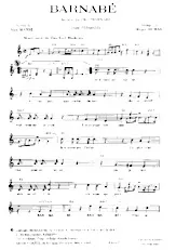 télécharger la partition d'accordéon Barnabé (Chant : Fernandel) (Fox Trot Chanté) au format PDF