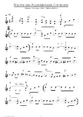 download the accordion score La marche des accordéonistes Corréziens in PDF format