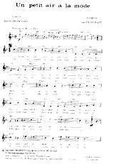 scarica la spartito per fisarmonica Un petit air à la mode (Fox Trot Chanté) in formato PDF