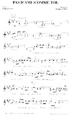 descargar la partitura para acordeón Pas d'ami (comme toi) en formato PDF