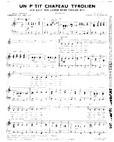 descargar la partitura para acordeón Un p'tit chapeau Tyrolien (Ich kauf' mir lieber einen tiroler Hut) (Marche) en formato PDF