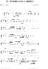 download the accordion score Tu tombes les larmes in PDF format