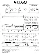 télécharger la partition d'accordéon Bang Bang (My baby Shot me down) (Chant : Sheila) au format PDF