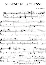 télécharger la partition d'accordéon Souvenir de la Varenne (Valse Musette) au format PDF