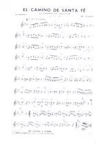 télécharger la partition d'accordéon El camino de Santa Fé (Le chemin de Santa Fé) (Cha cha cha) au format PDF