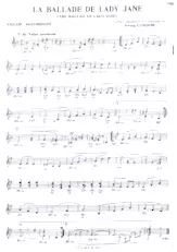 descargar la partitura para acordeón La ballade de lady Jane (The ballad of lady Jane) en formato PDF