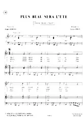descargar la partitura para acordeón Plus beau sera l'été (Boléro Lent) en formato PDF