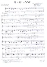 scarica la spartito per fisarmonica Marianne (Calypso Chanté) in formato PDF