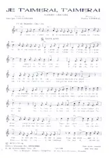 télécharger la partition d'accordéon Je t'aimerai t'aimerai (Mambo Cha Cha) au format PDF