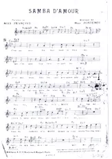 download the accordion score Samba d'amour in PDF format