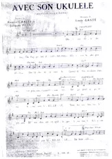 download the accordion score Avec son ukulélé (Chanson Hawaïenne) in PDF format