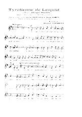 scarica la spartito per fisarmonica Tyrolienne de Léopold (L'auberge du cheval blanc) in formato PDF