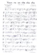 download the accordion score Veux tu un cha cha cha in PDF format